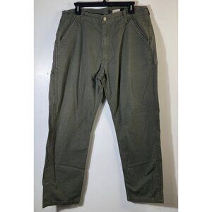 Mens‎ Key Ripstop Utility Pants Green 36 Cotton